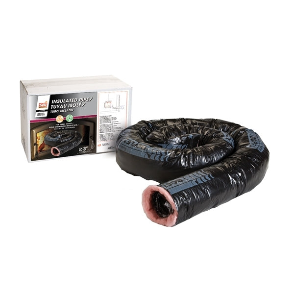 Osburn 3 Inch x 10 Foot Insulated Flex Pipe for the Fresh Air Intake - AC02092