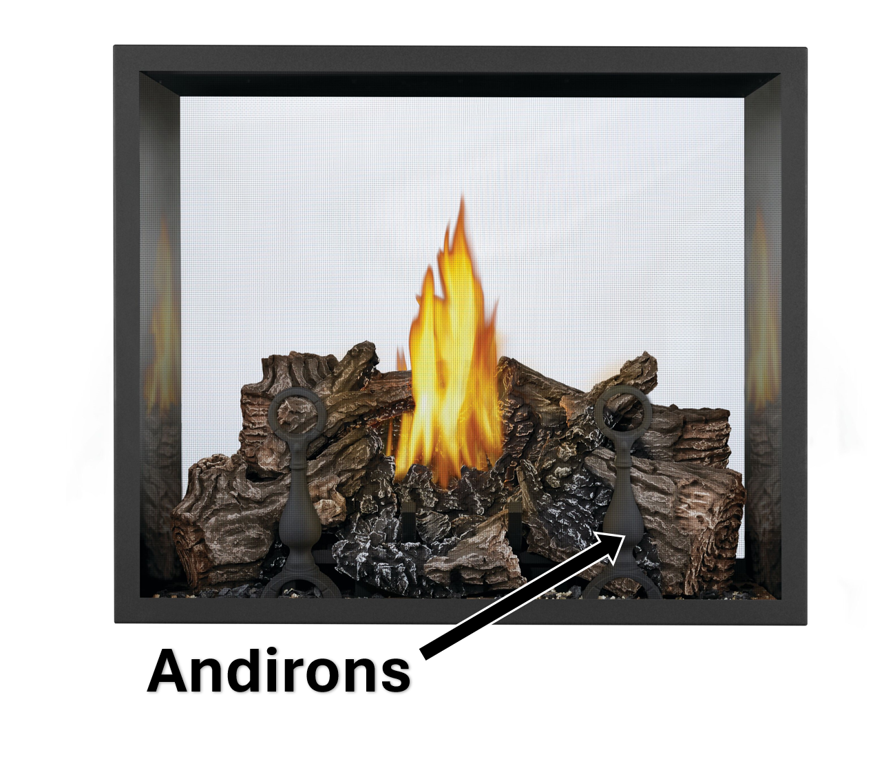 Black Andirons