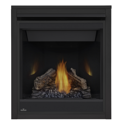 MIRRO-FLAME Heat Radiating Reflective Black Porcelain
