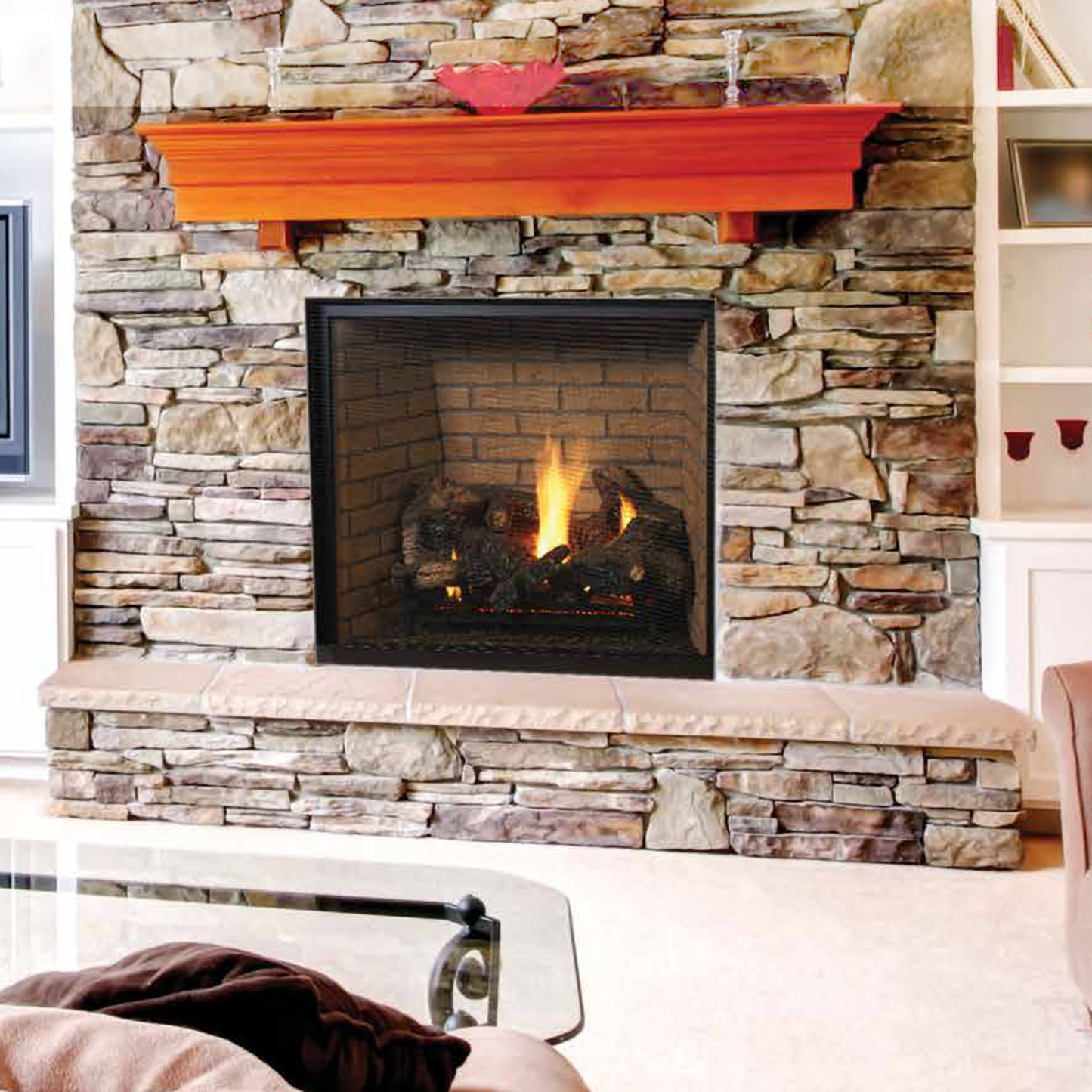 Superior 45 Inch Direct Vent Traditional Gas Fireplace - DRT6345