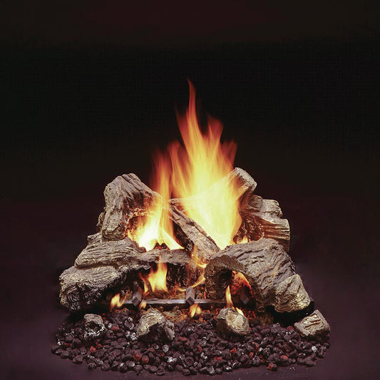 Majestic 4-piece Fiber Ceramic Log Set with Burner - VDY24/18D2A
