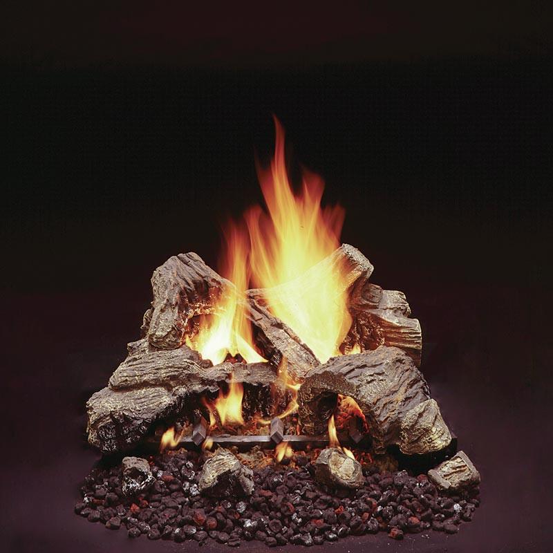 Majestic 4-piece Fiber Ceramic Log Set with Burner - VDY30D2A