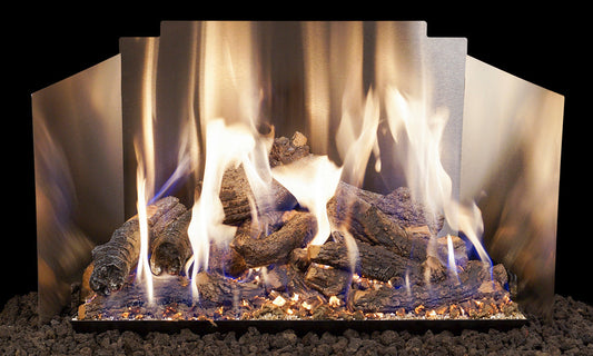 RealFyre Satin Stainless 18 Inch Contemporary Fyreback - FBC-18