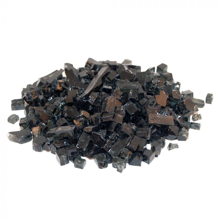 Realfyre Black‚ 1/4 Inch Crushed Fire Glass 10 lbs - GL10B