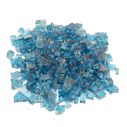 Realfyre Blue‚ 1/4 Inch Crushed Fire Glass 10 lbs - GL10N