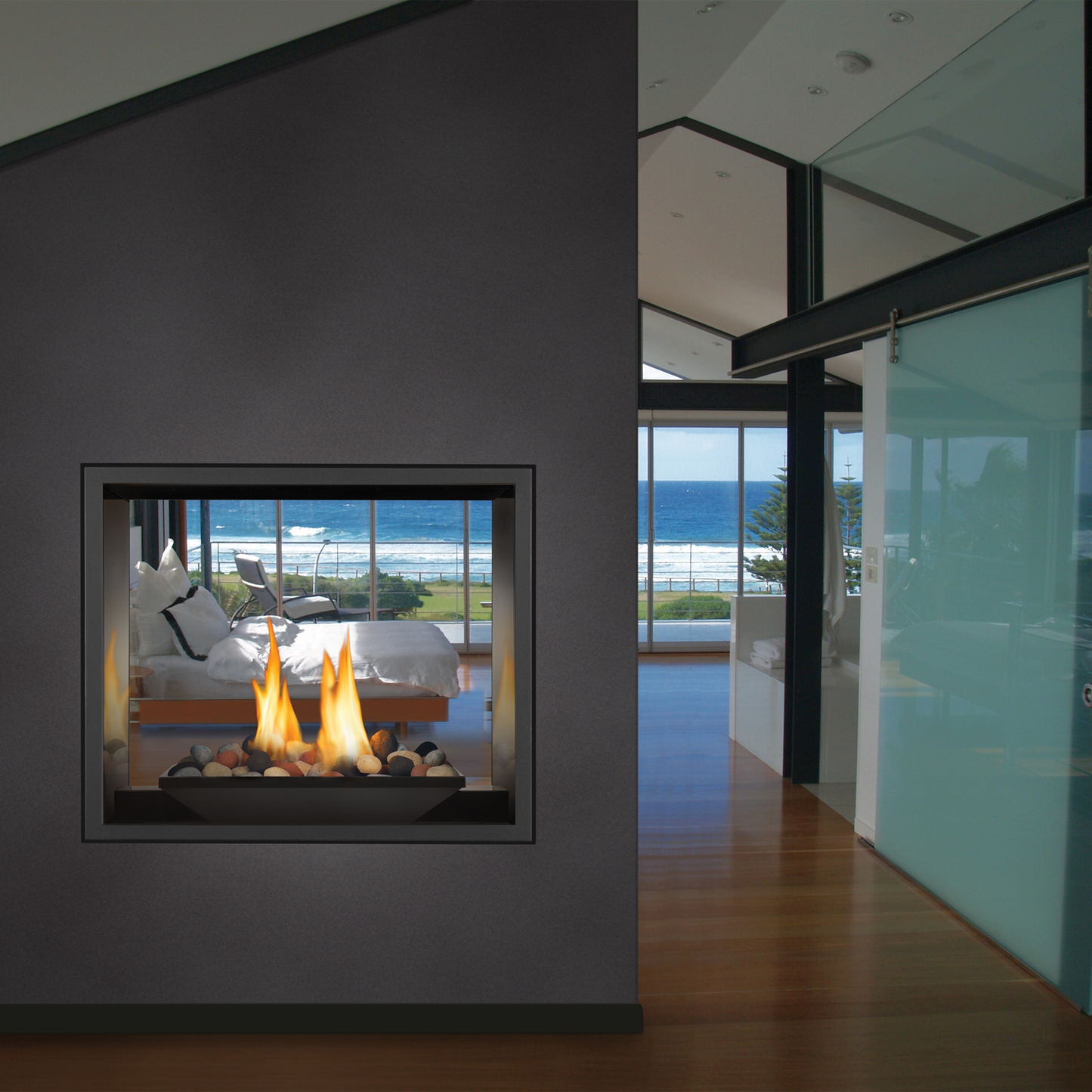 Napoleon High Definition 81 See Thru Direct Vent Gas Fireplace