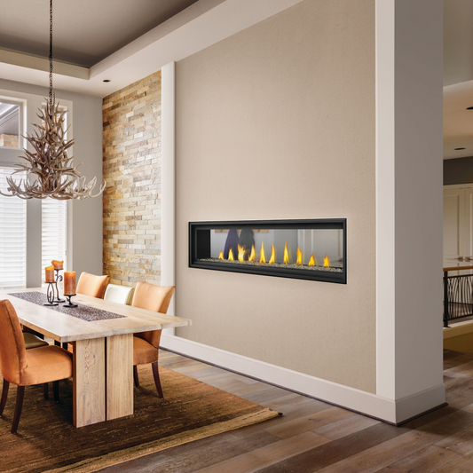 Napoleon Vector 74 See-Through Linear Direct-Vent Gas Fireplace - LV74N2