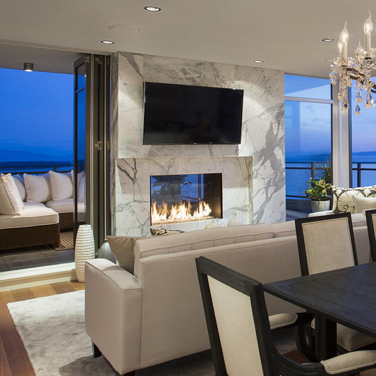 Montigo Exemplar R324 See-Through Indoor-Outdoor Direct Vent Gas Fireplace