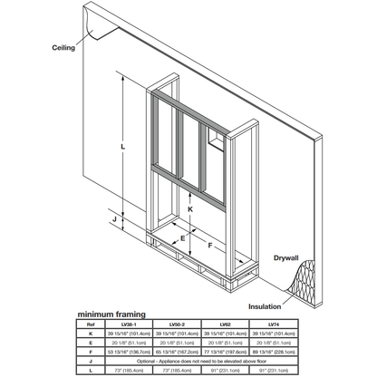 Napoleon Vector 50 LV50 Linear Direct-Vent Gas Fireplace | LV50N-2