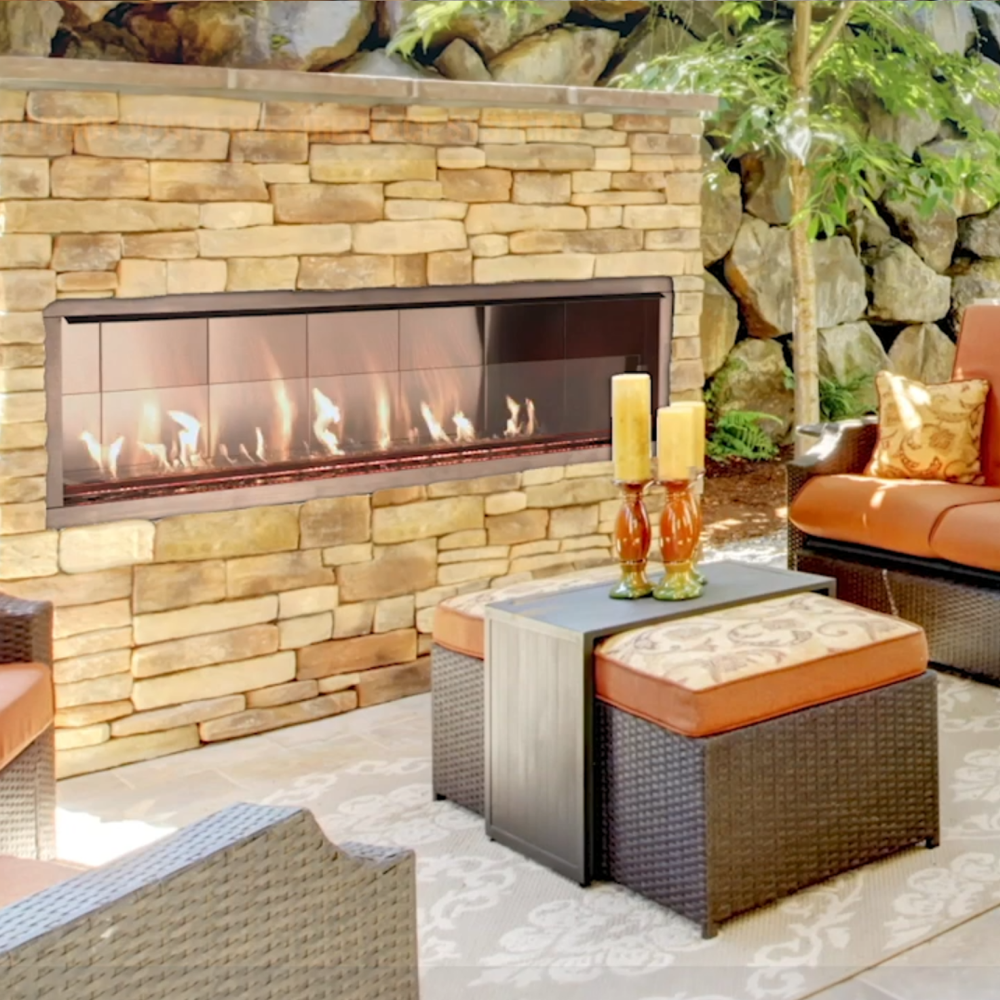 Superior 36 Inch Linear Vent Free Outdoor Gas Fireplace - VRE4636