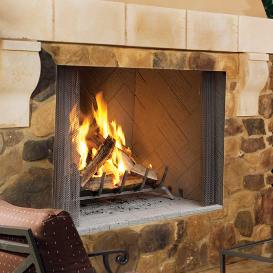 Superior 42 Inch Outdoor Wood Fireplace - WRE4542