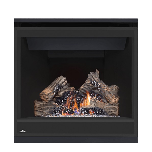 MIRRO-FLAME Heat Radiating Reflective Black Porcelain