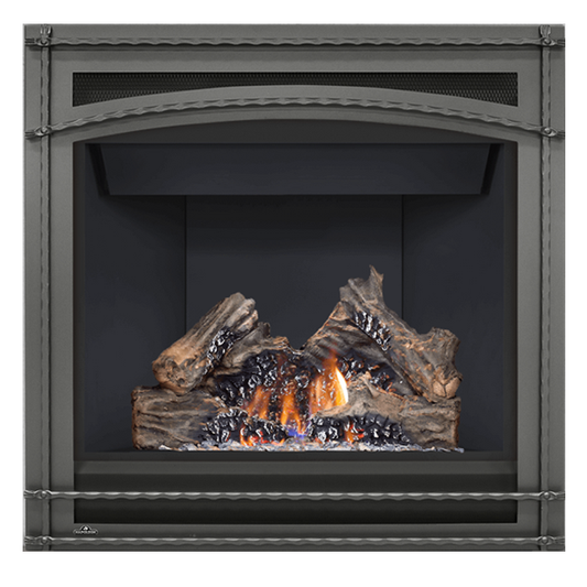 Decorative Grey Wrought Iron Surround