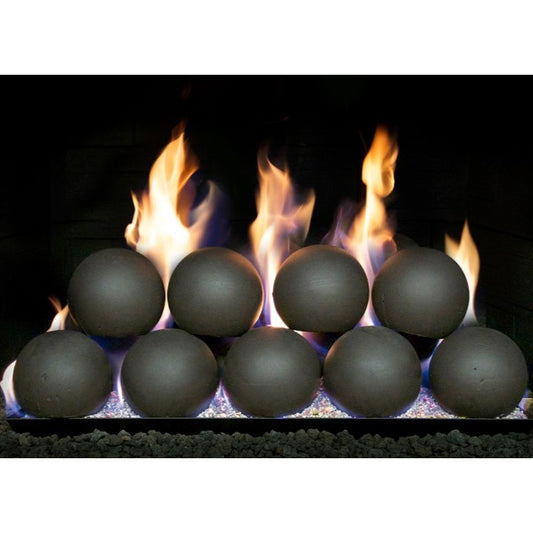 RealFyre 30 Inch 4 Inch Black Spheres Kit for P45 Burner - FS4-30-EB