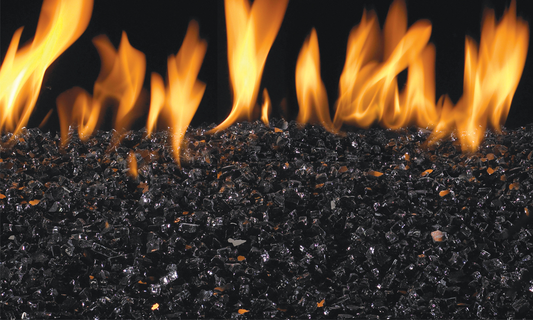 RealFyre 42 Inch See-Thru Vented Outdoor Glass Burner - G45-2-GL-42NA-SS