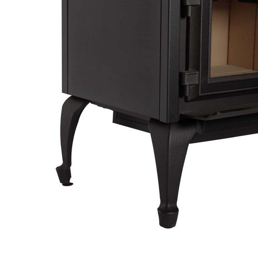 Empire Queen Anne Black Leg Kit with Ash Pan - WLQ1BL
