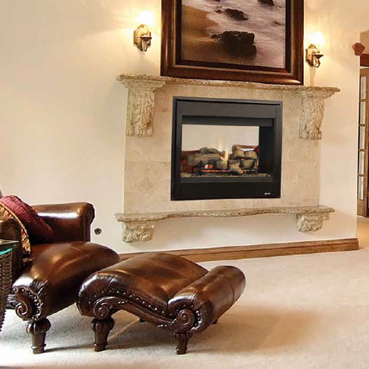 Superior 40 Inch B-Vent See-Thru Radiant Gas Fireplace - BRT40ST