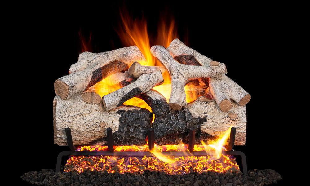 RealFyre 30 Inch G52 Radiant Series Outdoor Vented Gas Log Set - G52-30-SS