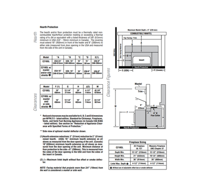 Iron Strike Performer C210 Wood Burning Insert - C210AGLS