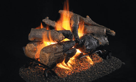 RealFyre 18 Inch Charred American Oak See-Thru Gas Logs
