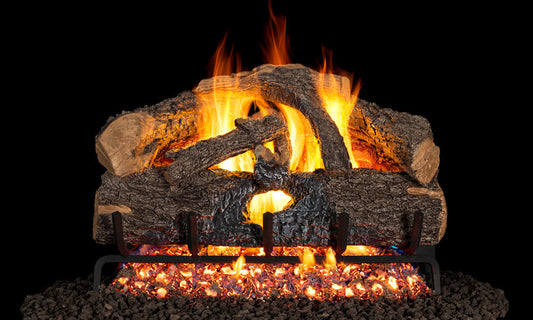RealFyre 30 Inch G52 Radiant Series Outdoor Vented Gas Log Set - G52-30-SS