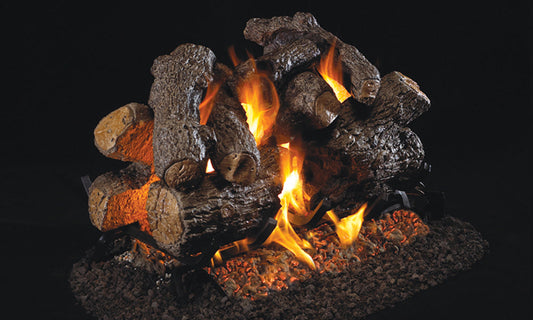 RealFyre 18 Inch Charred Royal English Oak See-Thru Gas Logs