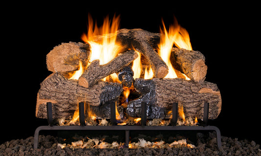 RealFyre Charred Series 24 Inch Charred Angel Oak Gas Log Set