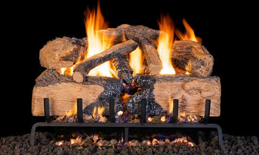 RealFyre Charred Series 24 Inch Charred Angel Split Oak Gas Log Set
