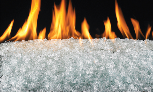 RealFyre 18 Inch See-Thru Vented Outdoor Glass Burner - G45-2-GL-18NA-SS
