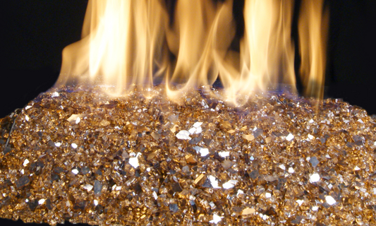 RealFyre 30 Inch See-Thru Vented Outdoor Glass Burner with Electornic Valve - G45-2-GL-30-02-SS