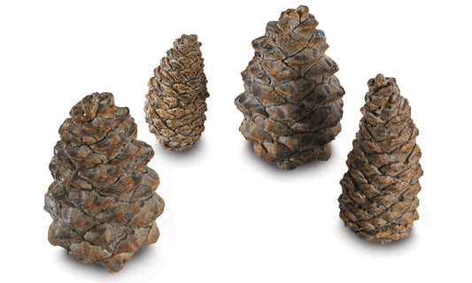 RealFyre 4 Designer Pine Cones Assorted Size - PC-4-6