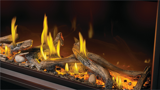 Napoleon Driftwood Luminous Log Burner Kit with Woodland Media Kit