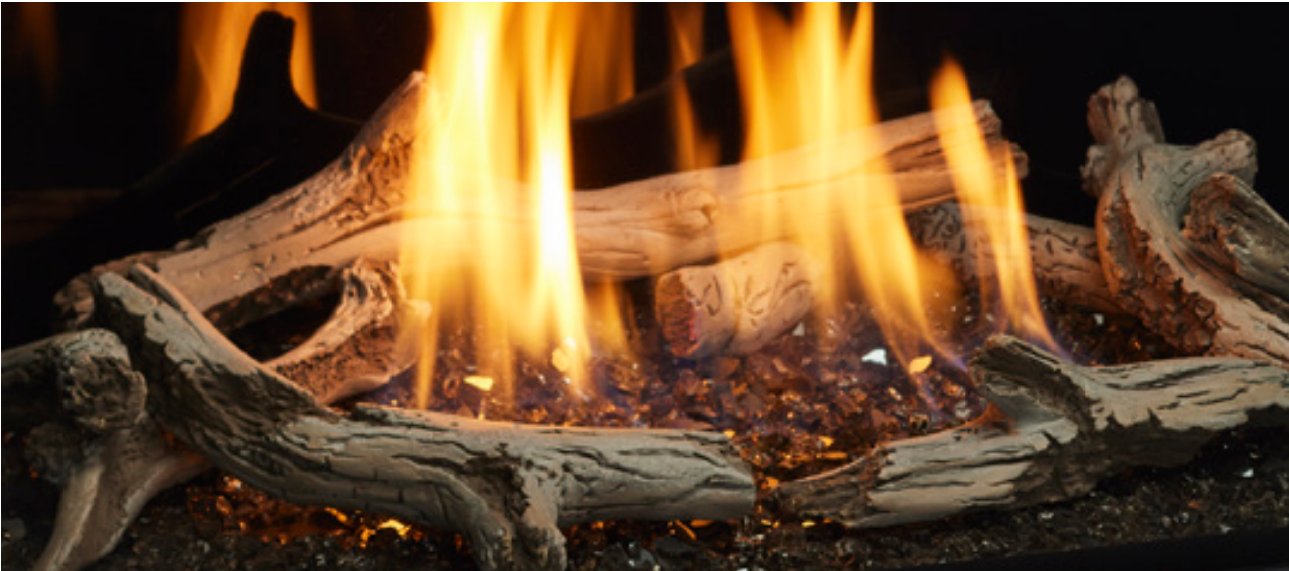 Majestic Driftwood Logs for the Meridian Modern Fireplace - LOGS-KMOD