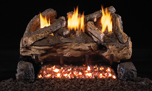 RealFyre Evening Fyre Split 16 Inch Gas Log Set - ESV-16/18