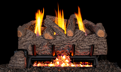 RealFyre G10 Series 24-30 Inch Stainless Vent-Free Gas Log Set - G10-24-30-15-SS