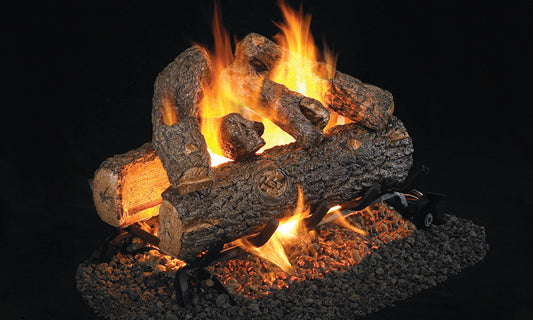RealFyre 30 Inch Golden Oak Designer See-Thru Gas Logs