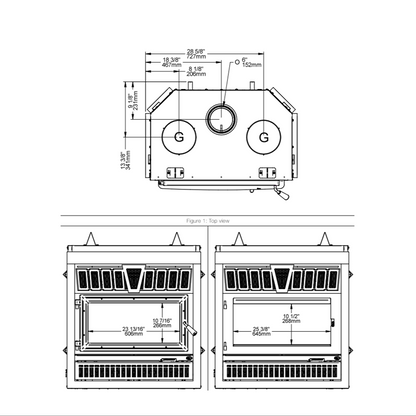 Valcourt Lafayette IIS Wood Burning Fireplace