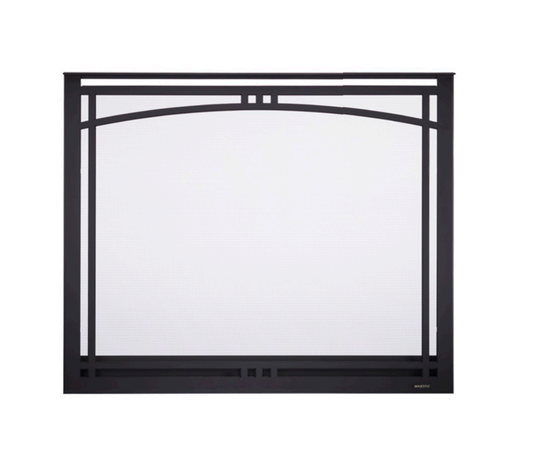 Majestic 36 Inch New Bronze Manor Arched Overlap Front with ClearVue Mesh - MANOR36NB