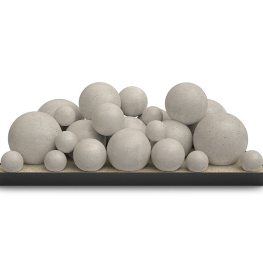 RealFyre 30 Inch Graystone Mixed Size Spheres Kit for P45 Burner - FSM-30-GS