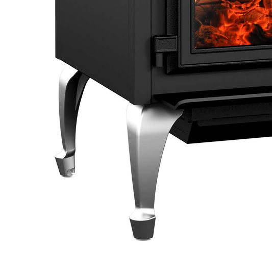 Empire Queen Anne Nickel Leg Kit with Ash Pan - WLQ1NB