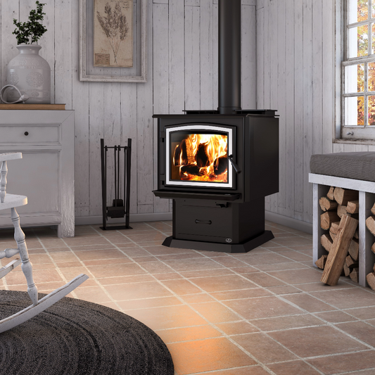 Osburn Black Door Overlay For the 3300 Wood Stove - OA10261