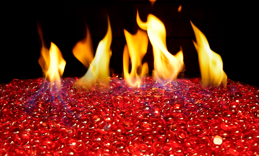 RealFyre 36 Inch See-Thru Vented Outdoor Glass Burner with Electornic Valve - G45-2-GL-36-02-SS