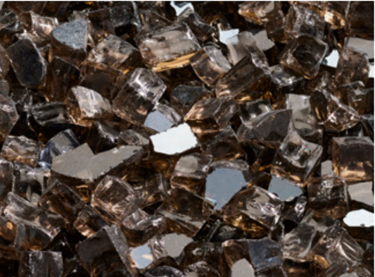 Majestic Smoked Crushed Glass 5lbs - MEDIA-SM