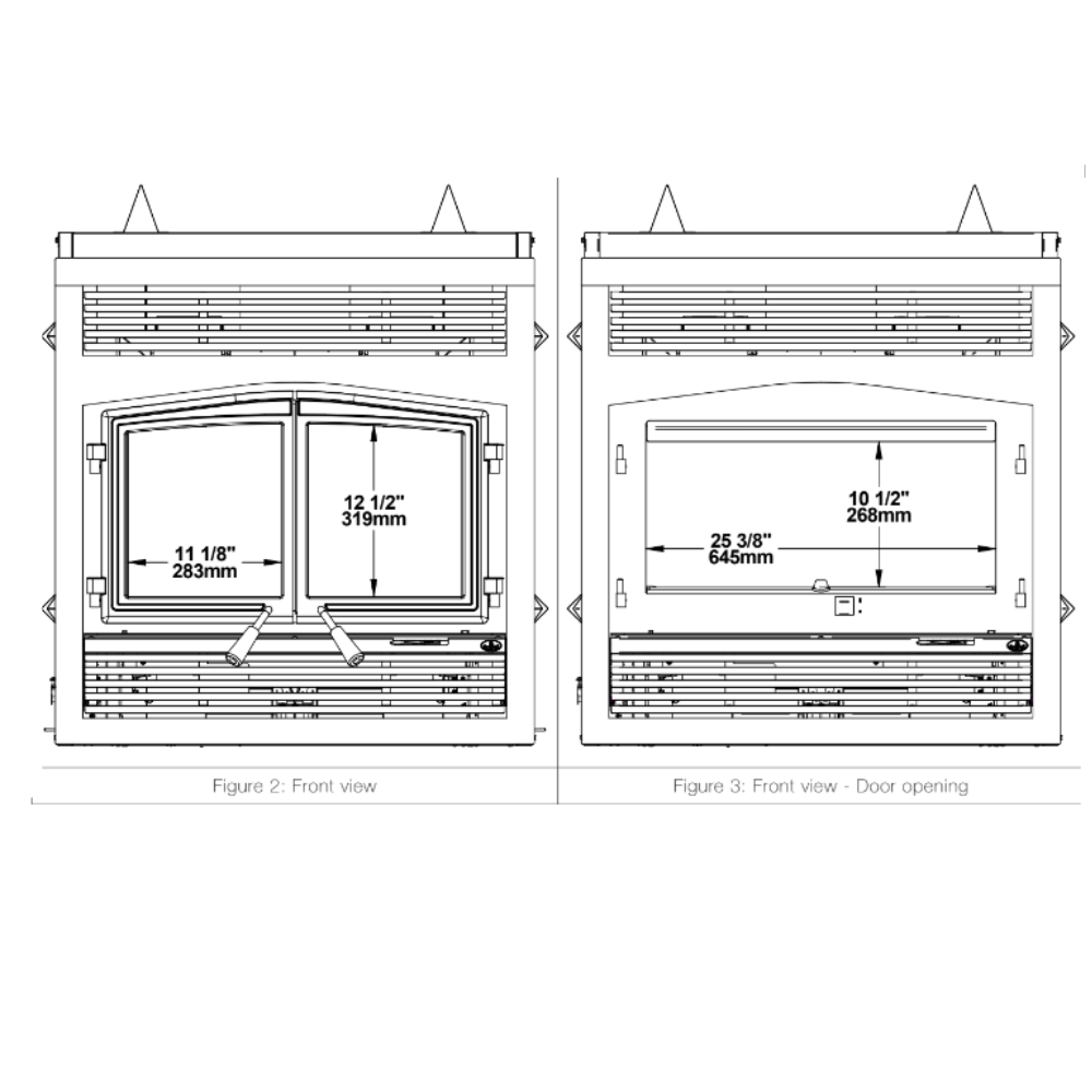 Osburn Stratford II Wood Burning Fireplace - OB04007 – North Osburn Stratford II Wood Burning Fireplace - OB04007 – North
