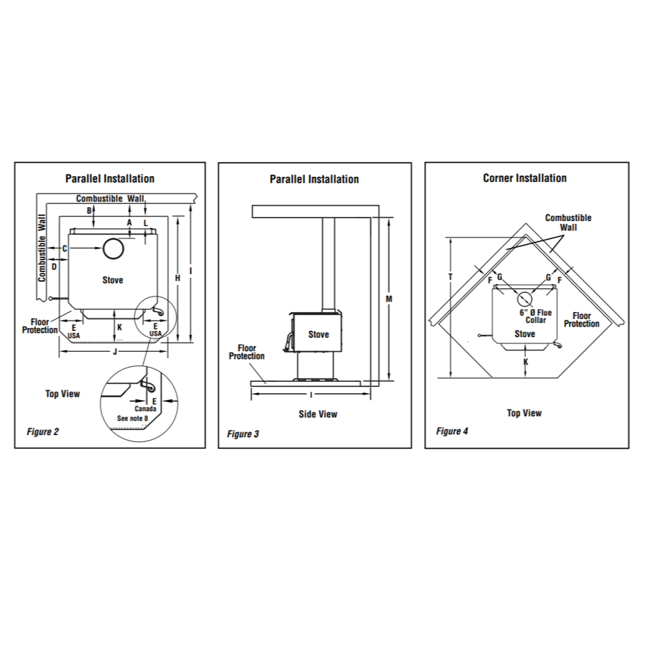 Iron Strike Tahoma 2100 Wood Burning Stove - T2100GLS