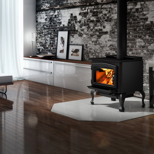 Osburn Black Cast Iron Traditional Legs with Ash Drawer For the 2000 Wood Stove - OA10226