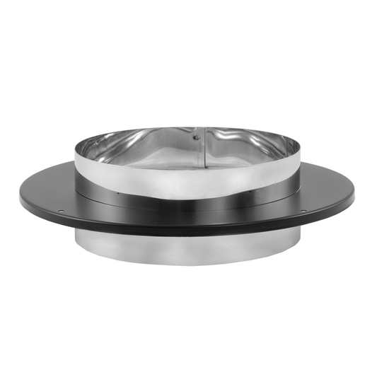 DuraVent DVL/DuraBlack 7" Diameter Black Chimney Adapter | 7DVL-ADC