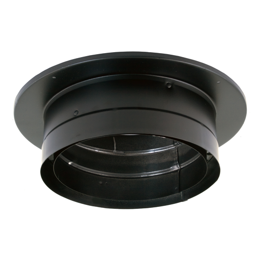 DuraVent DVL/DB 7" Diameter Black Chimney Adapter/with trim | 7DVL-ADT