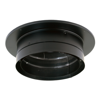 DuraVent DVL/DB 8" Diameter Black Chimney Adapter with trim | 8DVL-ADT