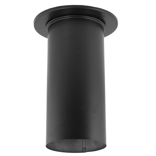 DuraVent DuraBlack 7" Diameter Black Slip Connector w/Trim | 7DBK-SC